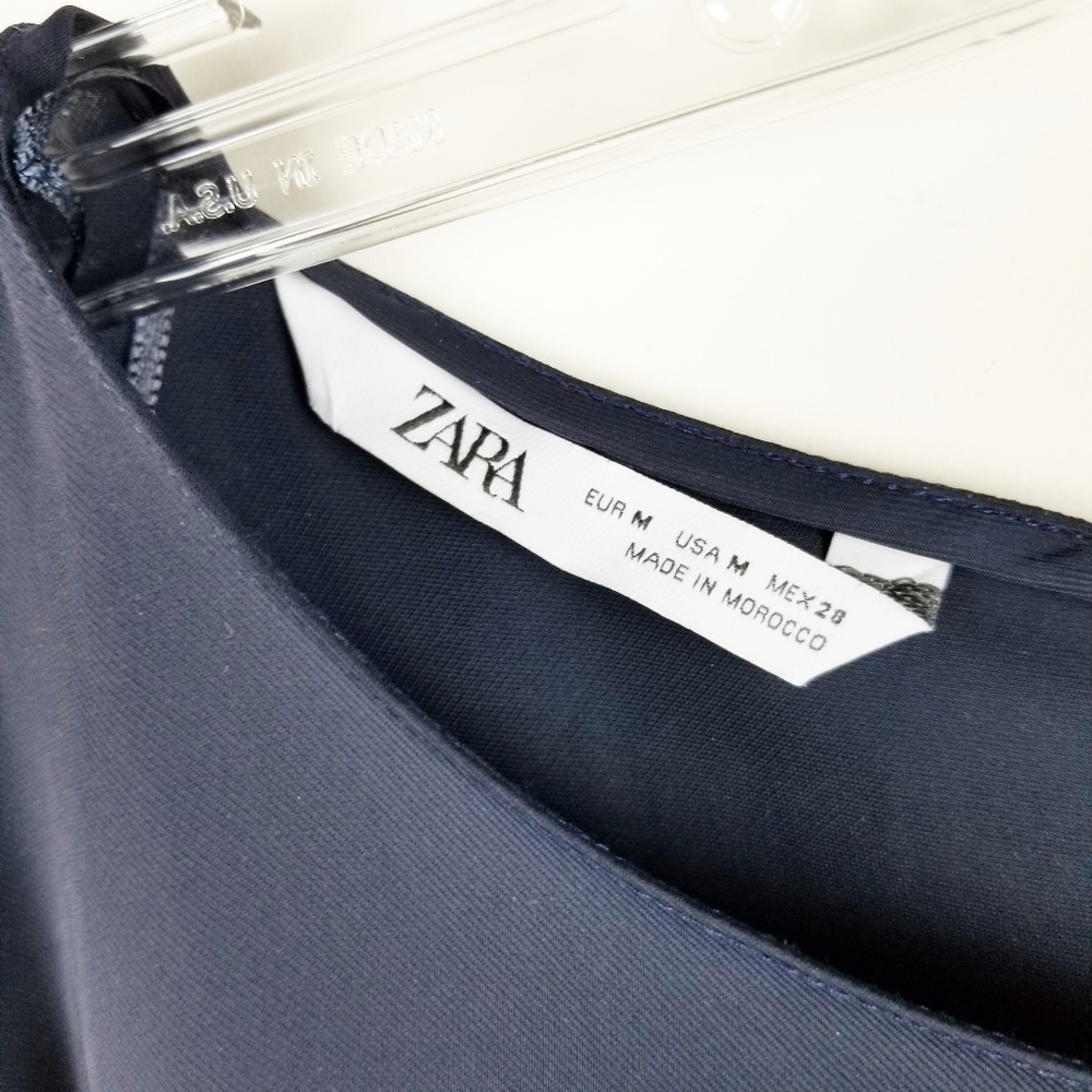 ZARA Hi Low Two Tone Sleeve Tunic - Picture 6 of 8